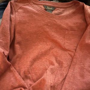 Orange long sleeve shirt